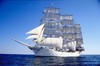 Tall ship Christian Radich under sail